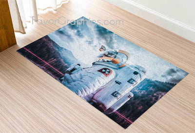 Astronaut Home Bedroom Decor Rug Carpet Mat