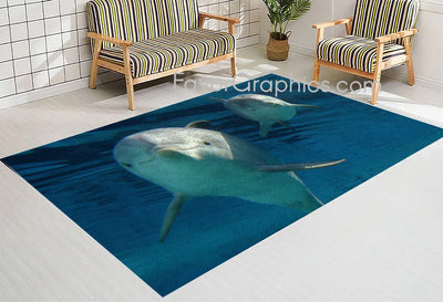 Dolphin Home Bedroom Decor Rug Carpet Mat