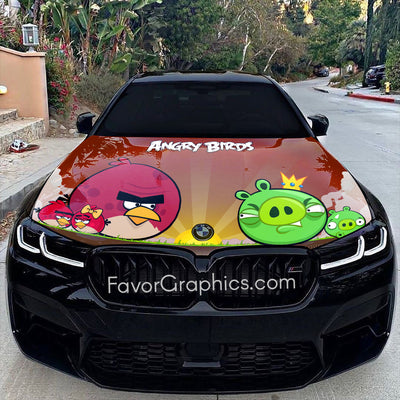 Angry Birds Itasha Car Vinyl Hood Wrap Decal Sticker