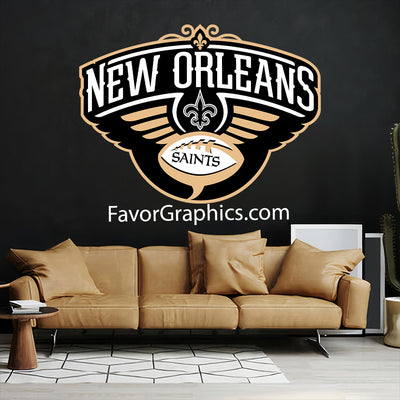 New Orleans Saints Home Room Wall Vinyl Decal Sticker Mural Poster