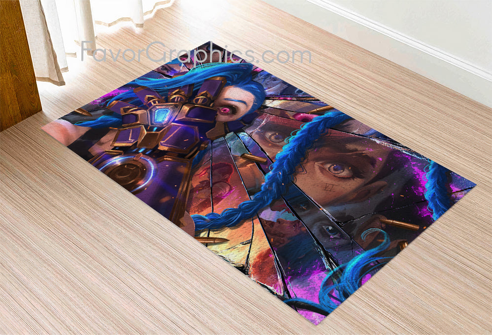 Jinx (League Of Legends) Home Bedroom Decor Rug Carpet Mat