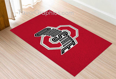 Ohio State Buckeyes Home Bedroom Decor Rug Carpet Mat