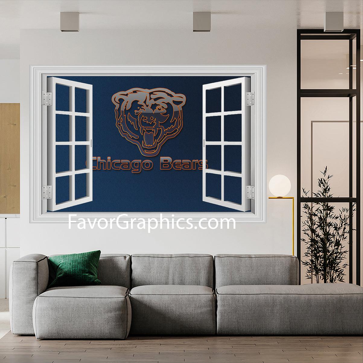 Chicago Bears Vinyl Wall Art Decal Sticker Poster Print Mural