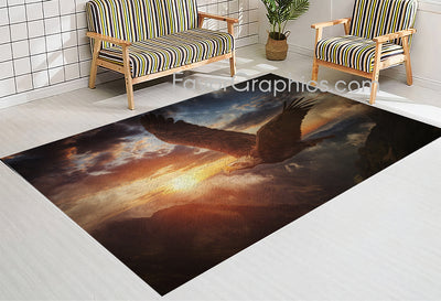 Bald Eagle Home Bedroom Decor Rug Carpet Mat