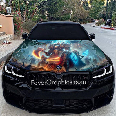 World of Warcraft Itasha Car Vinyl Hood Wrap Decal Sticker