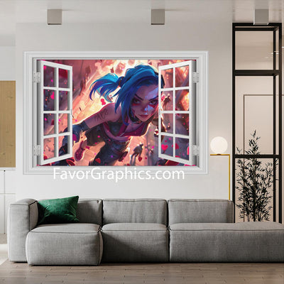 Jinx (League Of Legends) Vinyl Wall Art Decal Sticker Poster Print Mural