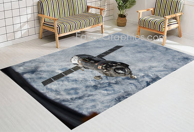 Spaceship Spacecraft Home Bedroom Decor Rug Carpet Mat