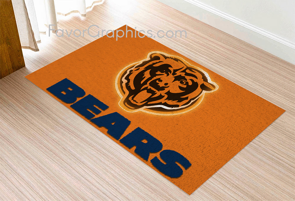 Chicago Bears Home Bedroom Decor Rug Carpet Mat