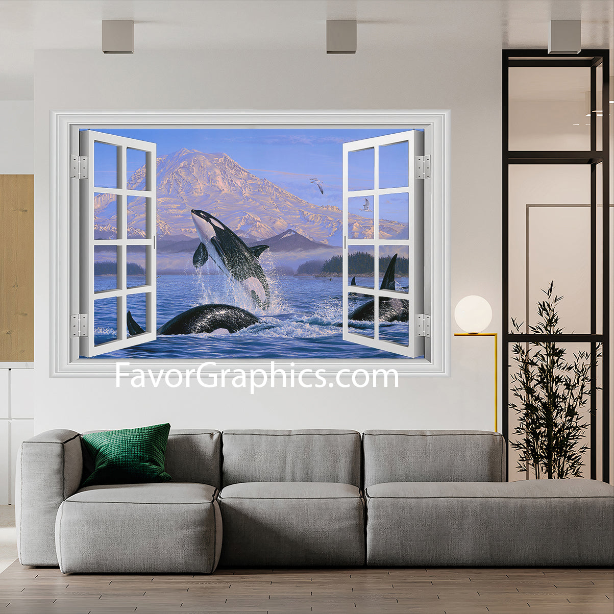 Orca Vinyl Wall Art Decal Sticker Poster Print Mural