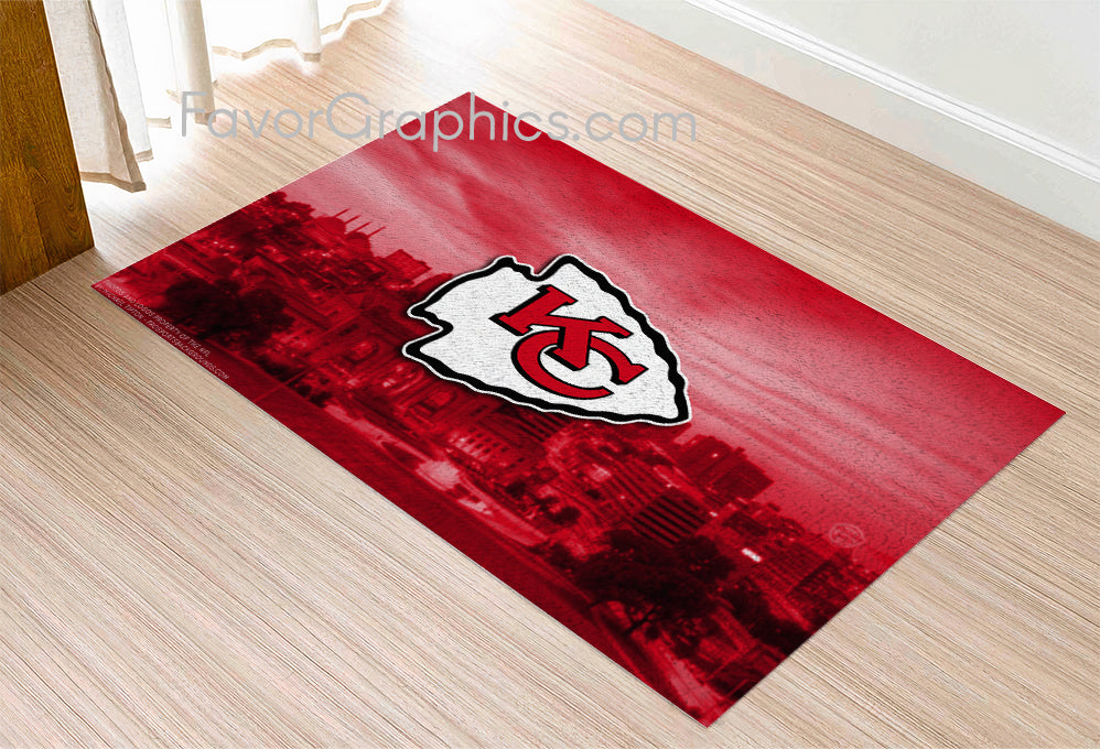 Kansas City Chiefs Home Bedroom Decor Rug Carpet Mat