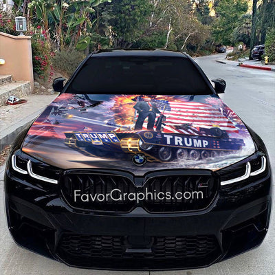 Donald Trump Itasha Car Vinyl Hood Wrap Decal Sticker