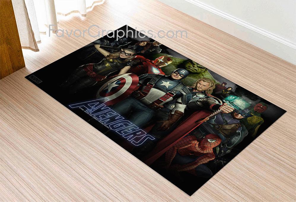 Avengers Superheroes Home Bedroom Decor Rug Carpet Mat