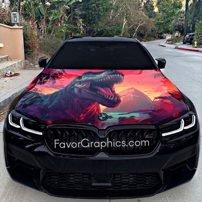 Dinosaur Itasha Car Vinyl Hood Wrap Decal Sticker