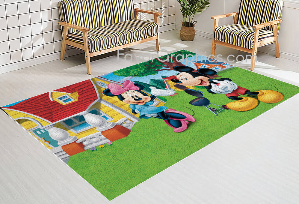 Mickey and Minnie Home Bedroom Decor Rug Carpet Mat