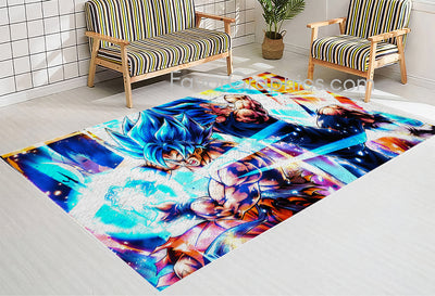 Goku Vegeta Home Bedroom Decor Rug Carpet Mat