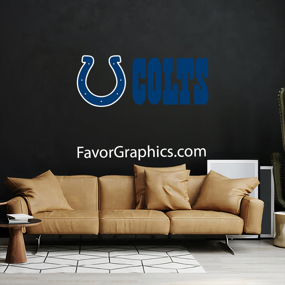 Indianapolis Colts Home Room Wall Vinyl Decal Sticker Mural Poster