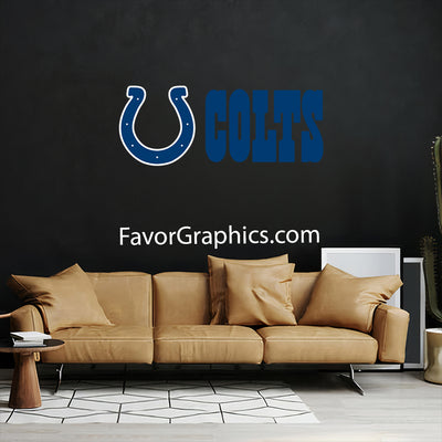 Indianapolis Colts Home Room Wall Vinyl Decal Sticker Mural Poster