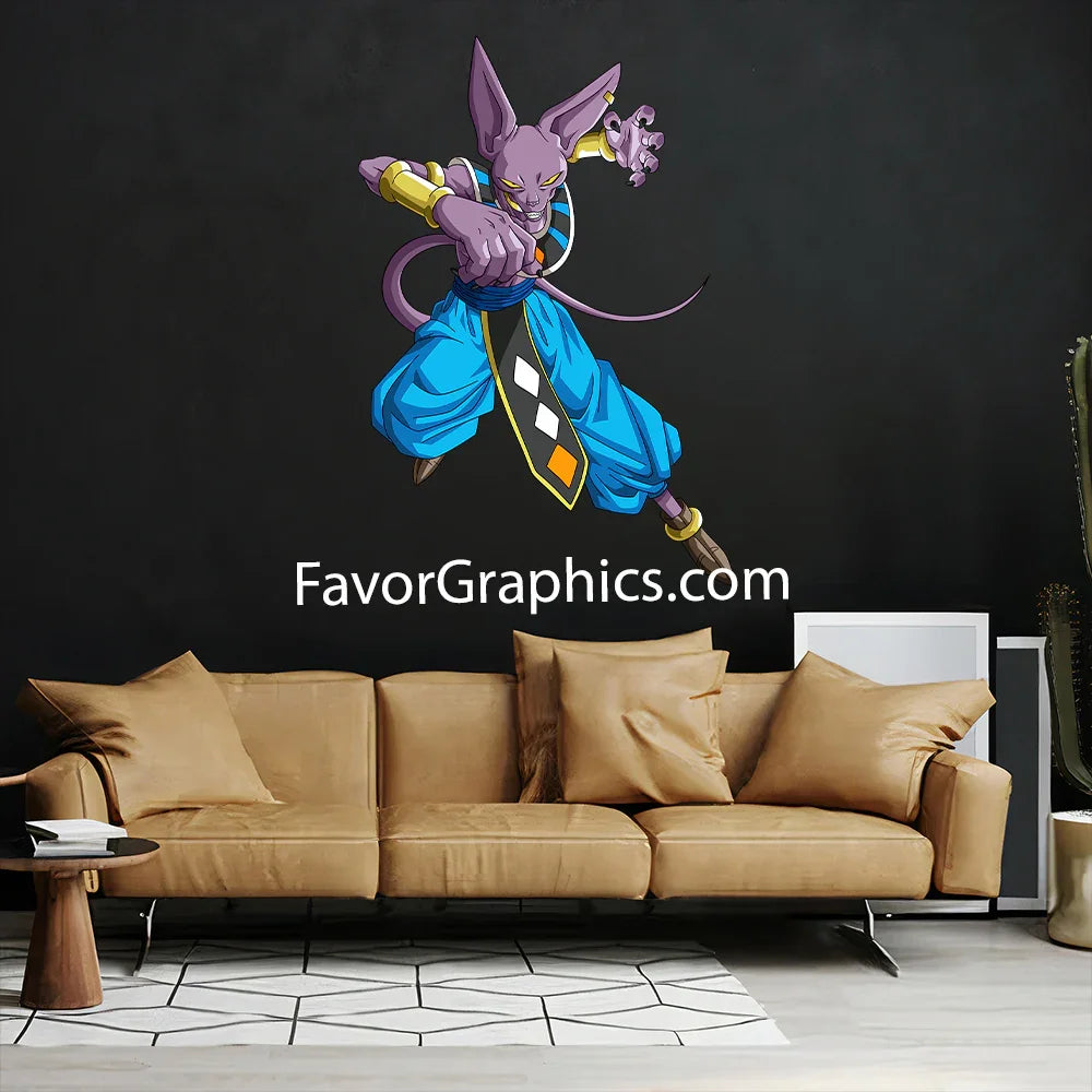 Beerus Dragon Ball Super Home Room Wall Vinyl Decal Sticker Mural Poster
