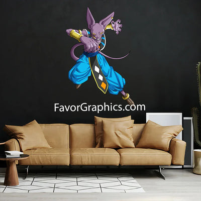 Beerus Dragon Ball Super Home Room Wall Vinyl Decal Sticker Mural Poster