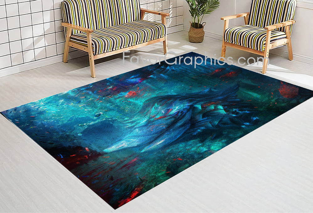 Underwater Under The Sea Home Bedroom Decor Rug Carpet Mat