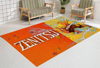 Zenitsu Agatsuma Home Bedroom Decor Rug Carpet Mat