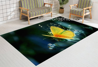 Butterfly Home Bedroom Decor Rug Carpet Mat