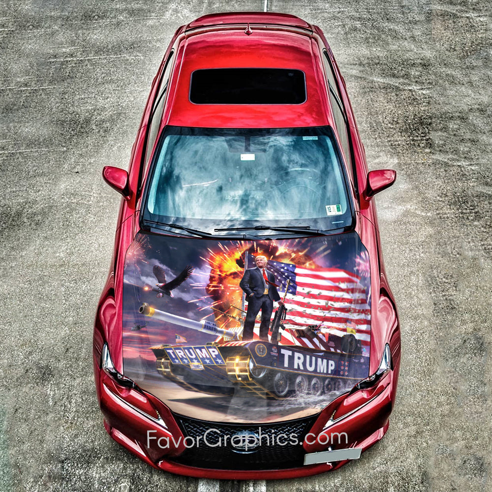 Donald Trump Itasha Car Vinyl Hood Wrap Decal Sticker