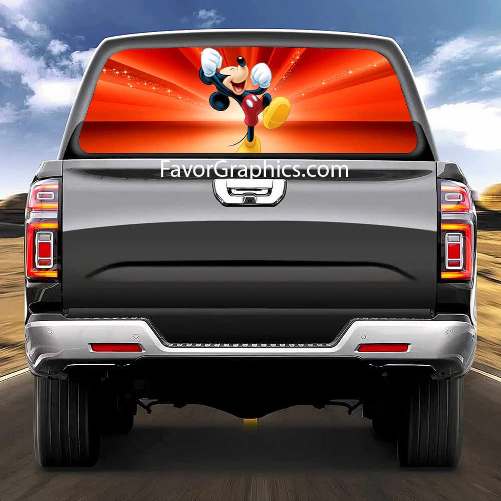 Mickey Mouse Rear Window Perforated Graphic Vinyl Decal Car Truck UTV