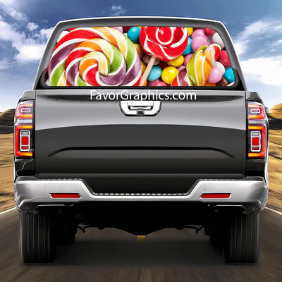 Candy Rear Window Perforated Graphic Vinyl Decal Car Truck UTV