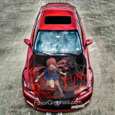 Yuno Gasai Future Diary Itasha Car Vinyl Hood Wrap Decal Sticker