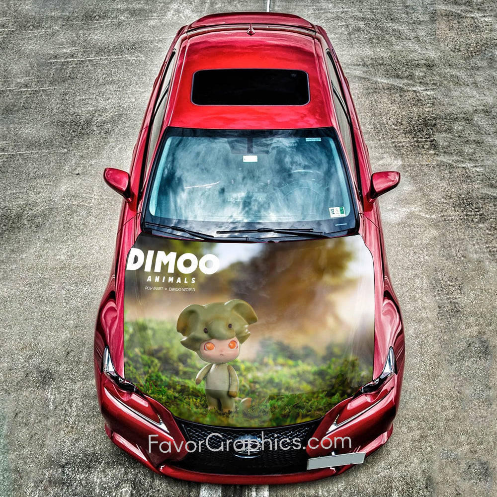 Dimoo Itasha Car Vinyl Hood Wrap Decal Sticker