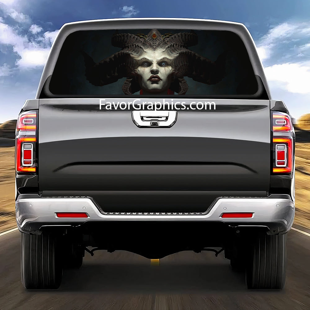 Lilith (Diablo) Rear Window Perforated Graphic Vinyl Decal Car Truck UTV