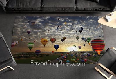 Hot Air Balloon Home Bedroom Decor Rug Carpet Mat