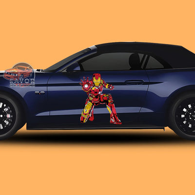 Iron Man Itasha Car Side Door Decal Vinyl Sticker