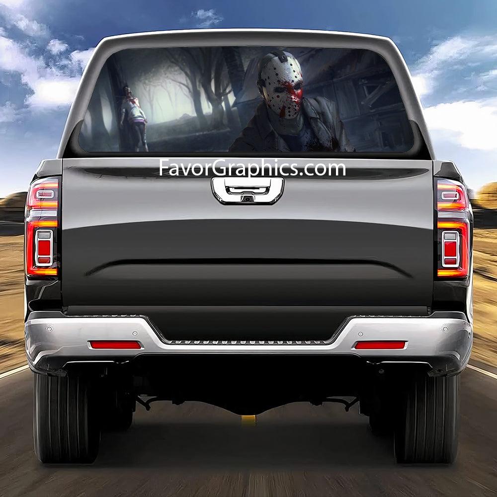 Jason Voorhees Rear Window Perforated Graphic Vinyl Decal Car – Favor ...