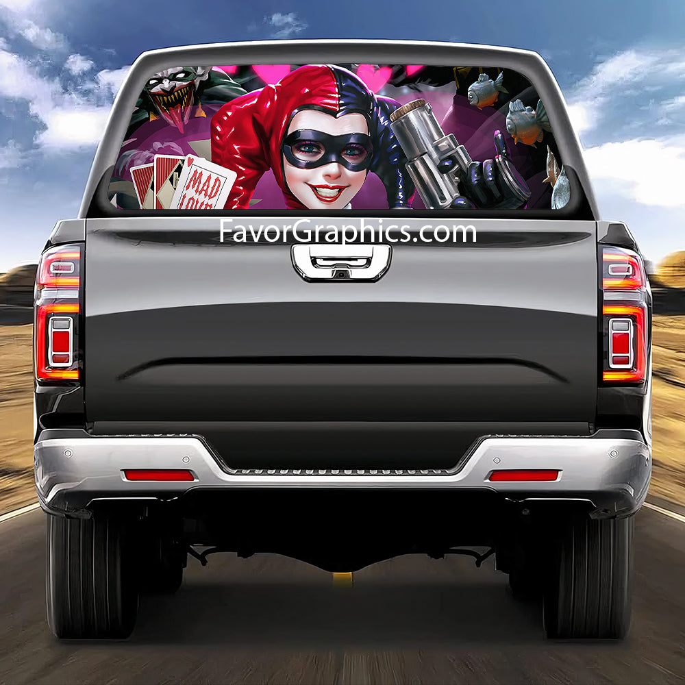 Harley Quinn Rear Window Perforated Graphic Vinyl Decal Car Truck UTV