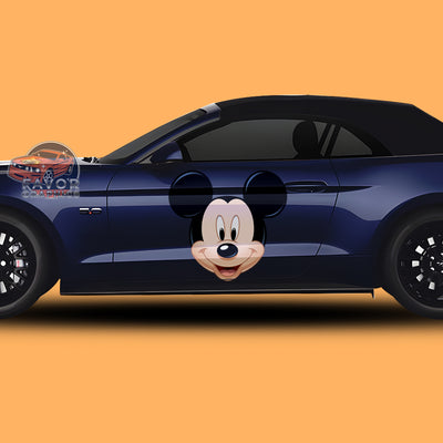 Mickey Mouse Itasha Car Side Door Decal Vinyl Sticker