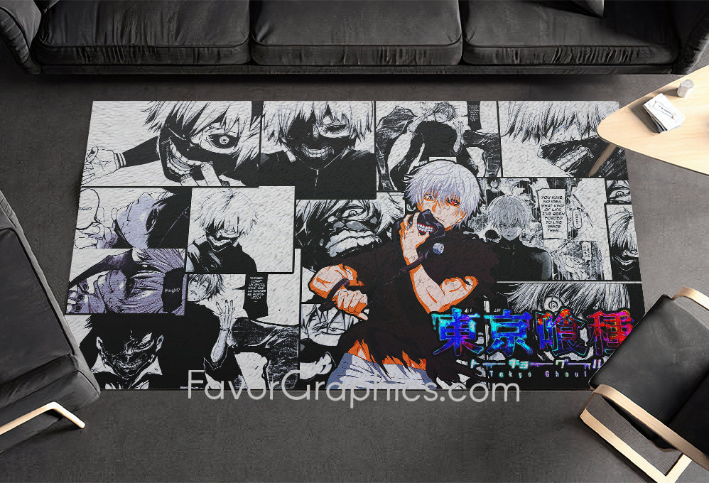 Kaneki Ken Tokyo Ghoul Home Bedroom Decor Rug Carpet Mat