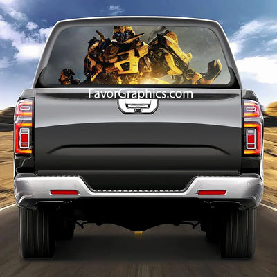 Bumblebee Rear Window Perforated Graphic Vinyl Decal Car Truck UTV