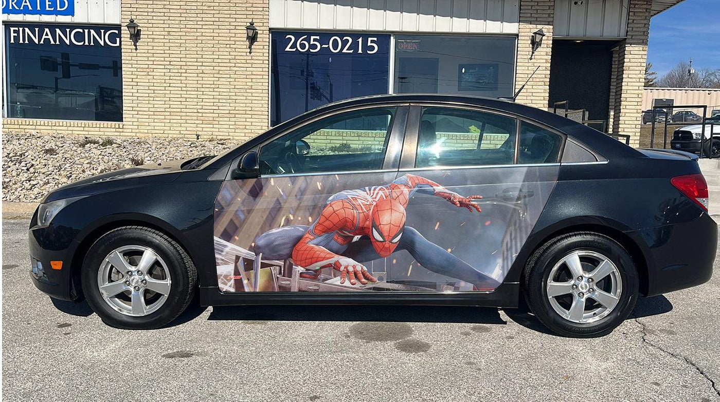 Spider-Man Car Door Vinyl Wrap Decal Sticker