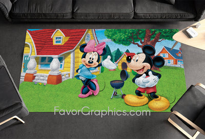 Mickey and Minnie Home Bedroom Decor Rug Carpet Mat