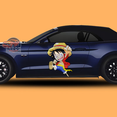 Monkey D. Luffy Itasha Car Side Door Decal Vinyl Sticker