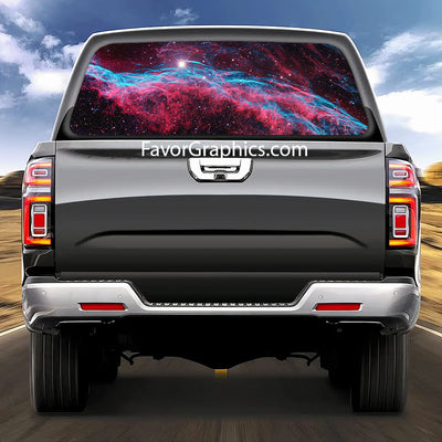 Outer Space Planet Rear Window Perforated Graphic Vinyl Decal Car Truck UTV