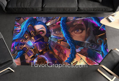 Jinx (League Of Legends) Home Bedroom Decor Rug Carpet Mat