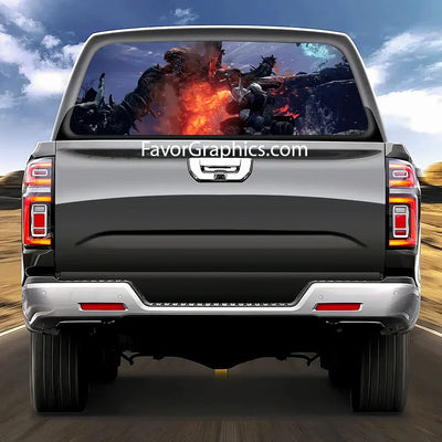 Elden Ring Nightreign Rear Window Perforated Graphic Vinyl Decal Car Truck UTV