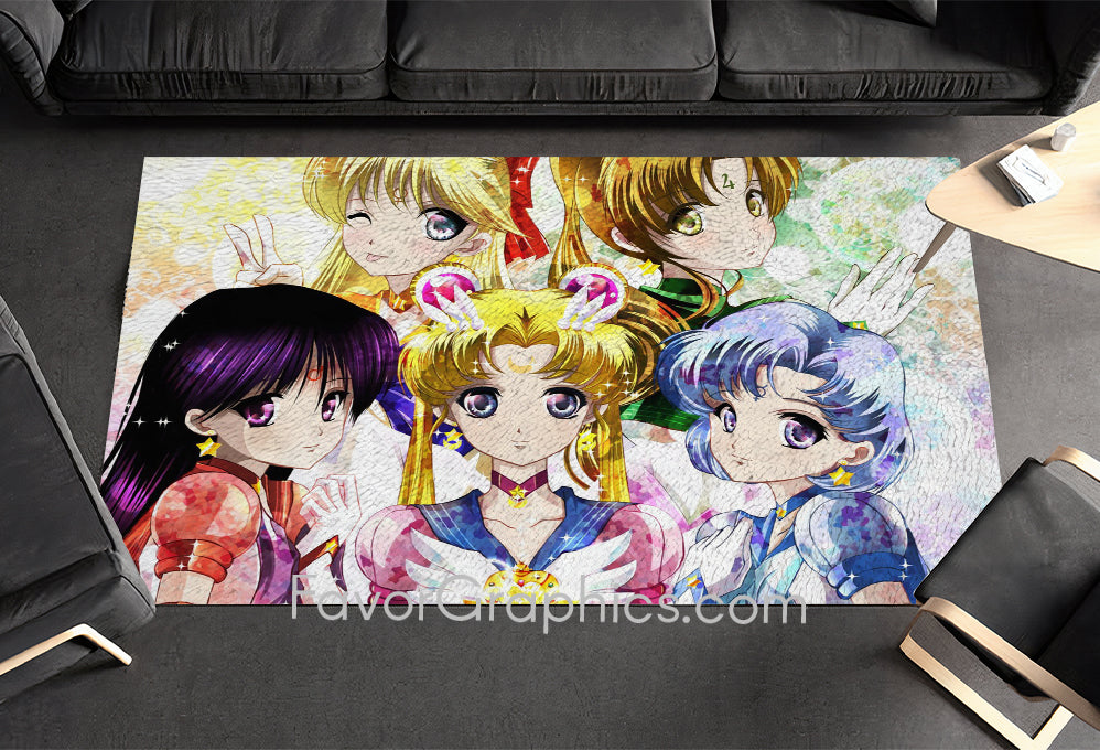 Sailor Moon Home Bedroom Decor Rug Carpet Mat