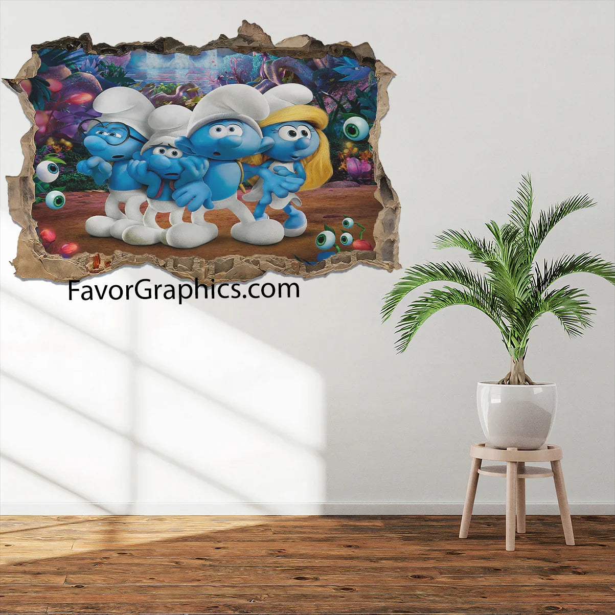 The Smurfs Vinyl Wall Art Decal Sticker Poster Print Mural
