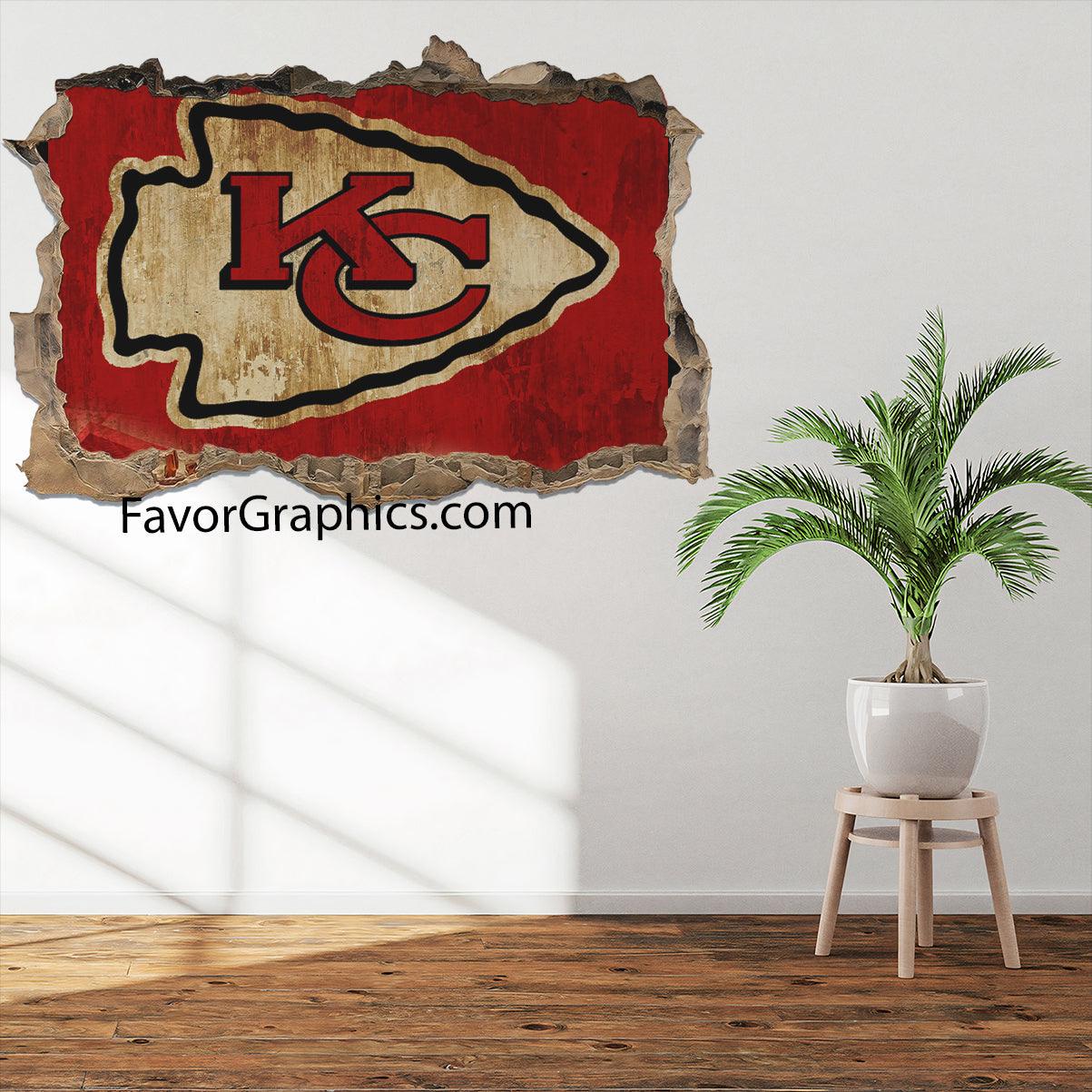 Kansas City Chiefs Vinyl Wall Art Decal Sticker Poster Print Mural