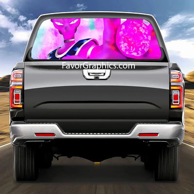 Beerus Dragon Ball Rear Window Perforated Graphic Vinyl Decal Car Truck UTV
