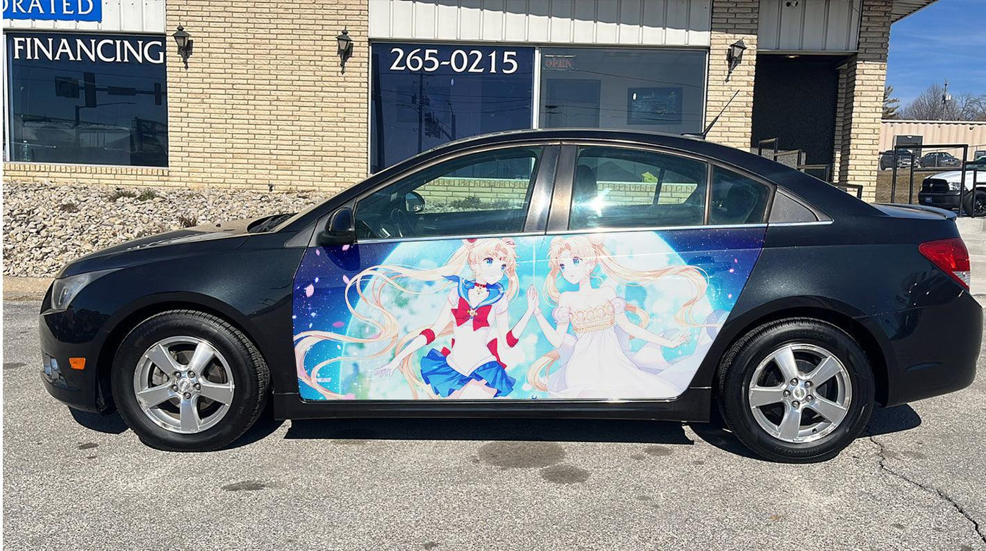 Sailor Moon Car Door Vinyl Wrap Decal Sticker